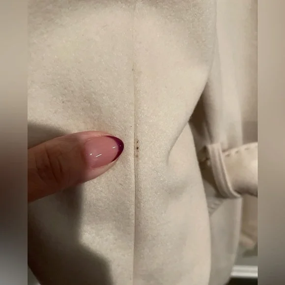 Women’s Via Spiga Peacoat, White Size 6 - Picture 11 of 16
